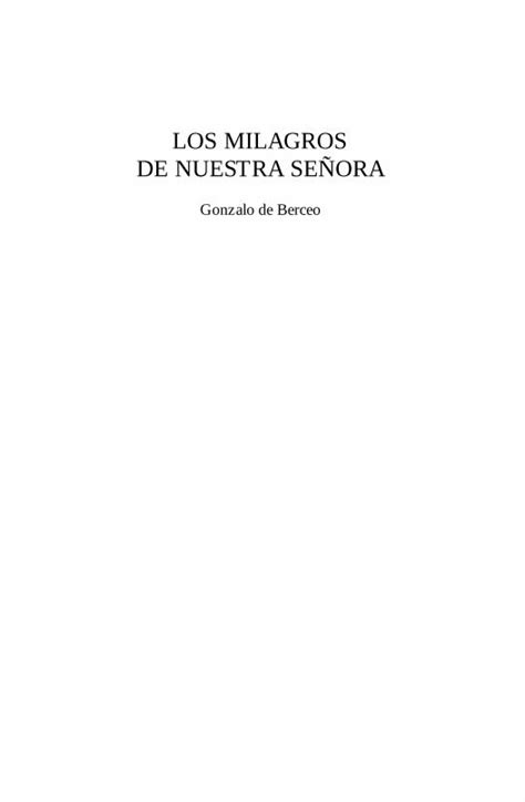 Pdf Los Milagros De Nuestra Se Ora Los Cuatro Evangelios Esso