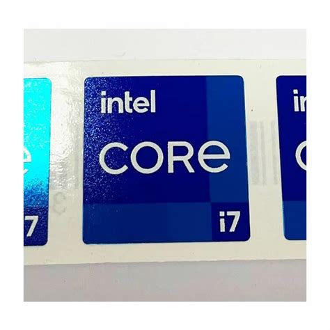 Genuine Intel Core I7 Inside Case Badge Sticker 11th 12th Generation 18mm