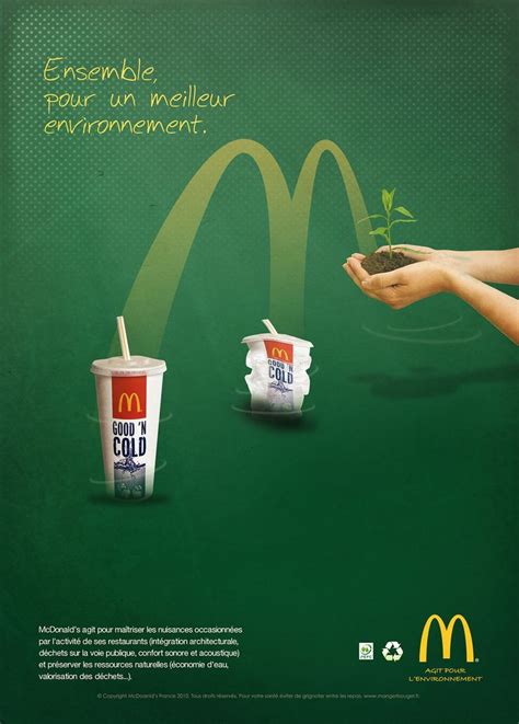 Mcdonalds Agit Pour Lenvironnement 2 2 Affiche A4 Mag Mcdonalds