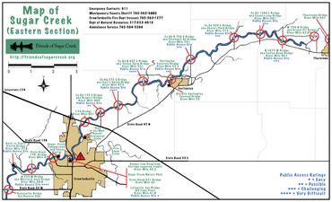 Map of Sugar Creek