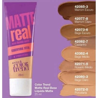 Base L Quida Color Trend Matte Real Avon Ml Shopee Brasil