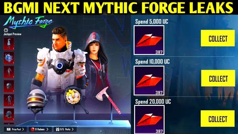 BGMI NEXT MYTHIC FORGE LEAKS 100 CONFIRM MYTHIC FORGE REWARDS UZI