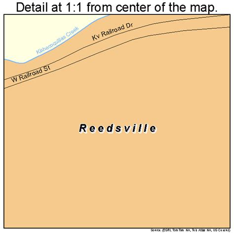 Reedsville Pennsylvania Street Map 4263976