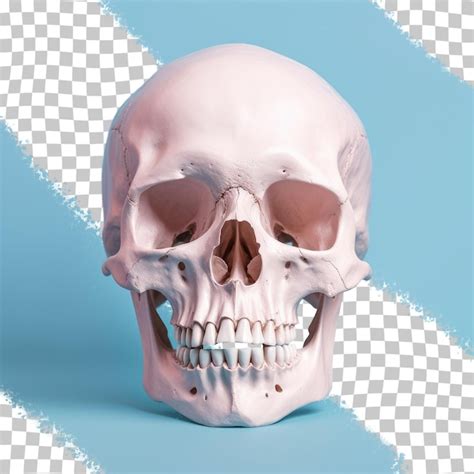 Una Calavera Sobre Un Fondo Transparente Archivo Psd Premium