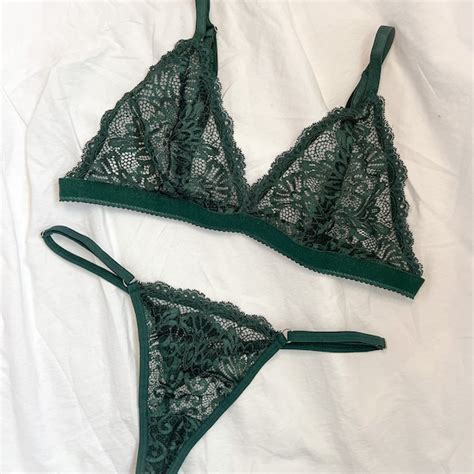 Green Lingerie Etsy