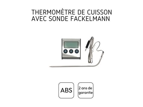 Thermomètre de cuisson digital à sonde Fackelmann