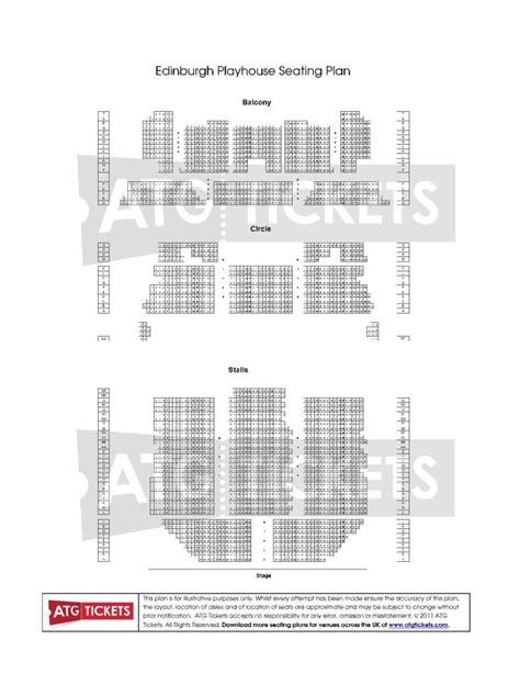 Edinburgh Playhouse Seating Plan - Chart