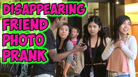 Disappearing Friend Photo Prank - YouTube