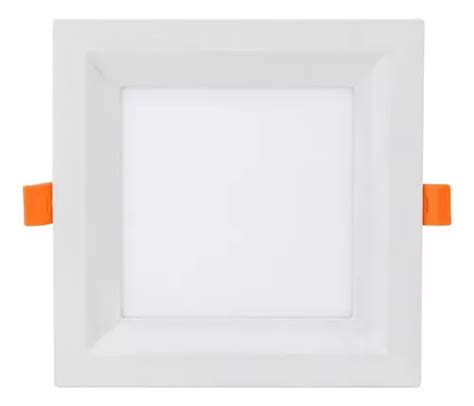 Panel LED empotrado cuadrado Taschibra 12 W bivolt color blanco frío