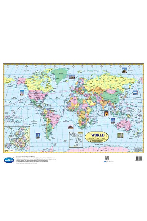 Happy Wall Chart - World Map - Navneet Education Limited