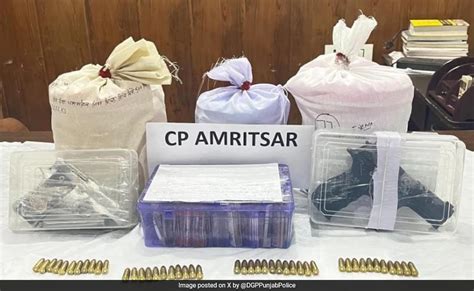 Trans Border Arms Narco Racket Busted In Punjab 8 Arrested Cops