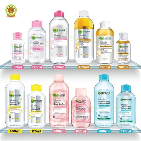 Jual Garnier Micellar Water Pink Blue Bi Phase Oil Vit C 50ml 125ml Shopee Indonesia