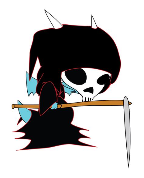 Chibi Vector Qujin W Grim Reaper Skull Mask Hood By Poorartman On