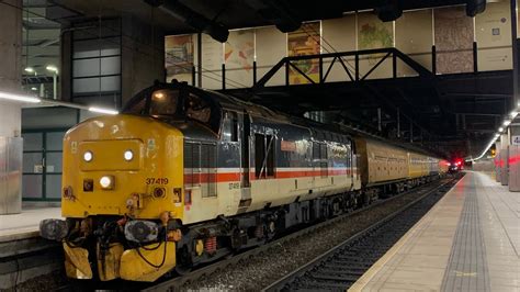 Direct Rail Services Intercity 37419 Departs Manchester Victoria 3q39 Longsight Leeds 25 05