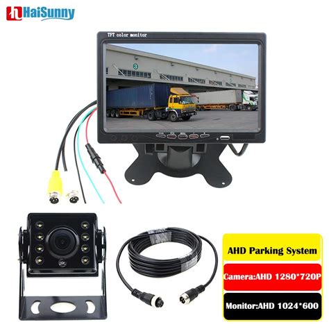 Vehicle IR LED Backup Reverse Camera AHD 1280 720P 4 Pin Connector With