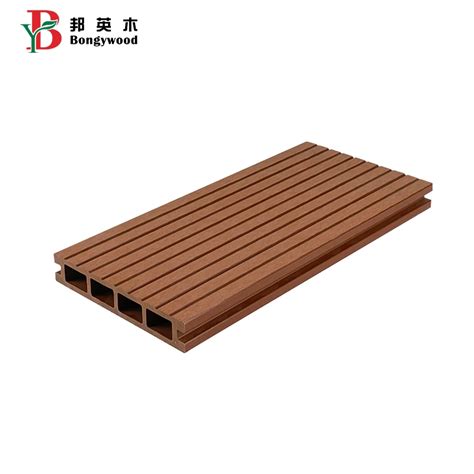 Exterior Terrace Wood Texture Wpc Flooring Square Hole Wood Plastic