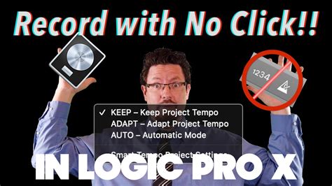 Adapt Project Tempo Explained Logic Pro X Tempo Part I Youtube