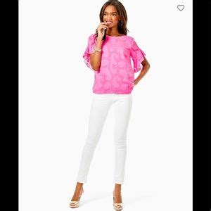 Lilly Pulitzer Tops Lilly Pulitzer Darlah Top In Cockatoo Pink