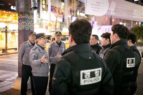 부산경찰청 부산경찰청장 기동순찰대형사기동대 근무현장 격려 방문 한국유엔신문