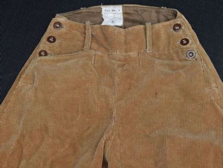 10 Good Original WW2 Womans Land Army Issue Breeches Dated 1943