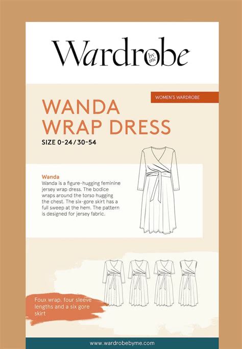 Wardrobe By Me Wanda Wrap Dress The Fabric Boutique