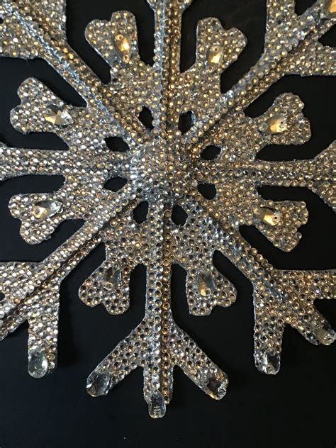 Christmas Ornament Snowflake Snowflake Ornament Rhinestone Snowflake