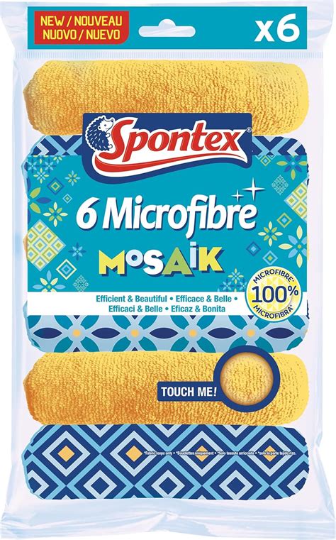 Amazonde Spontex Mikrofaser Mosaik 6 Mikrofasern Ästhetik