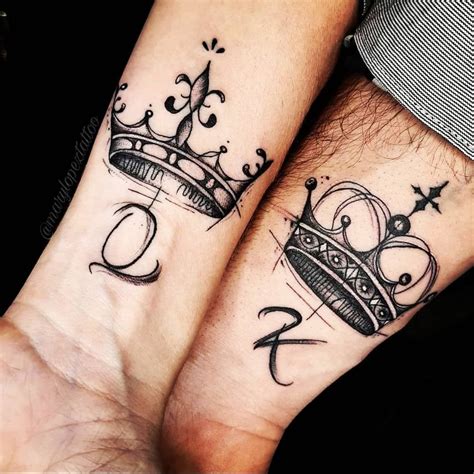 Pin by احمد on A Queen tattoo Him and her tattoos Couple tattoos unique