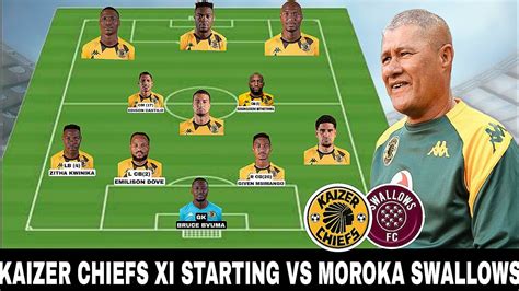 Tactical Analysis Kaizer Chiefs Announced Their Xi Starting Lineup Vs