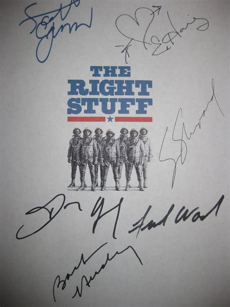 The Right Stuff Signed Film Movie Script Screenplay X6 Etsy