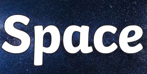 Space Words | Words Associated With Space and the Universe