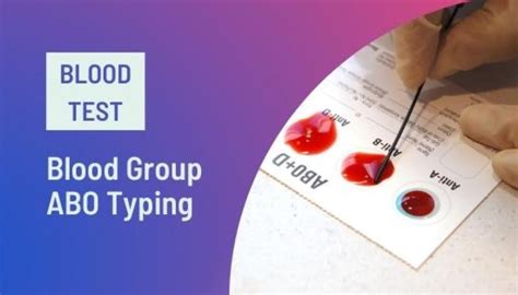 Blood Group Test Type Home Kit Sample Report Price