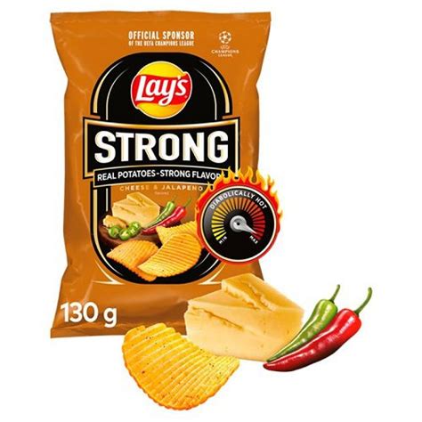 Chipsy Lays Strong Cheese Jalapeno 130g Delikatesy Dwójka