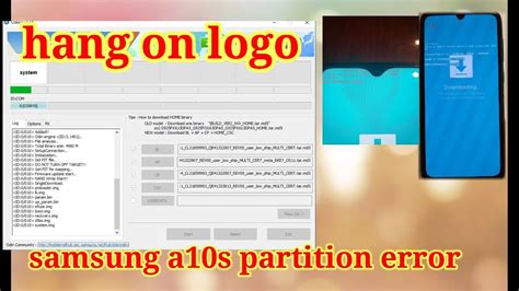 Samsung A10s Sm A107f Hang On Logo Partition Error Firmware Unbrickrepair Odin Tool