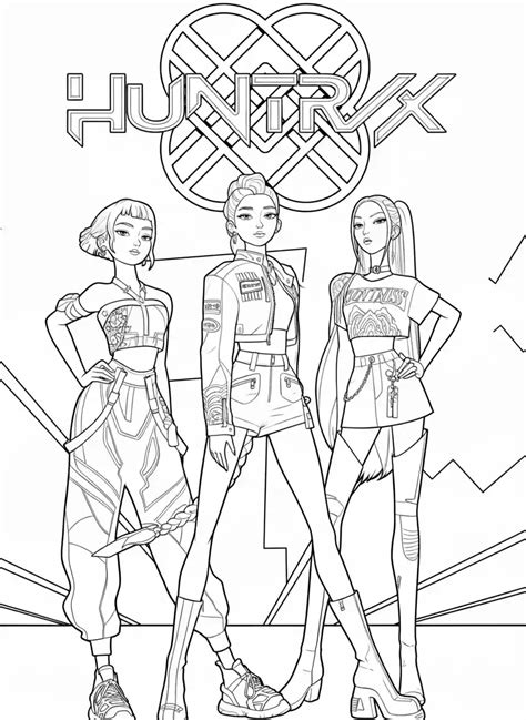 16 Huntrix Coloring Pages - Add Rhythm and Sparkle to the Action!