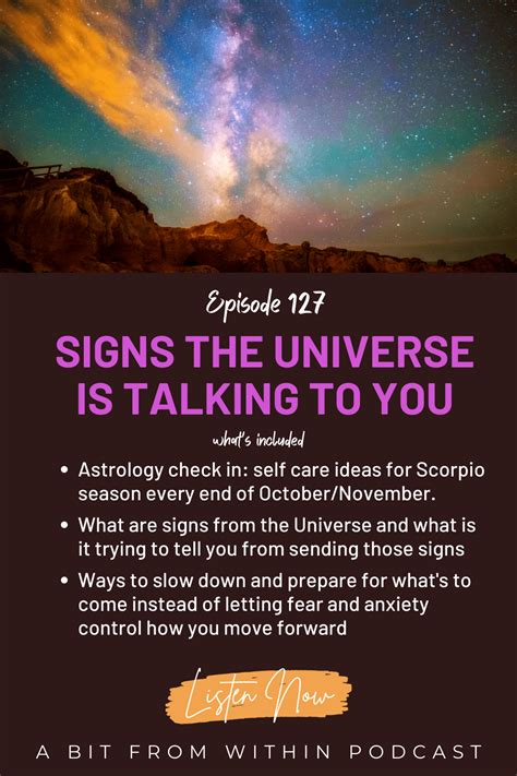 Understanding Signs From The Universe A Bit From Within