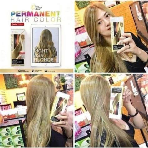 Light Ash Blonde Permanent Color By Merrysun Lazada Ph