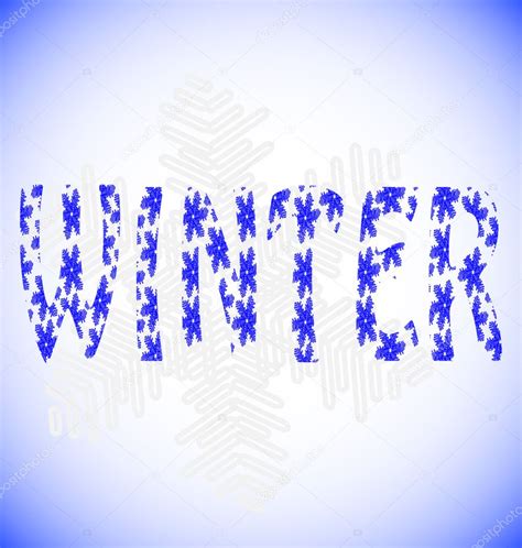 Word Winter — Stock Vector © Veronikarumko 3997991