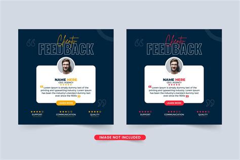 Client Testimonial Template Vector Graphic By Iftikharalam Creative