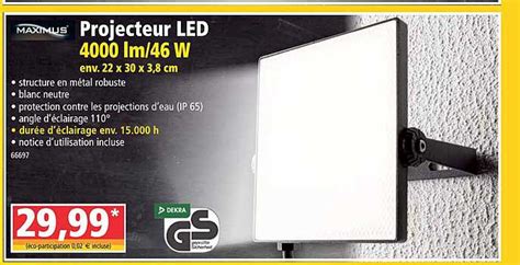 Promo Projecteur Led Maximus Chez Norma ICatalogue Fr