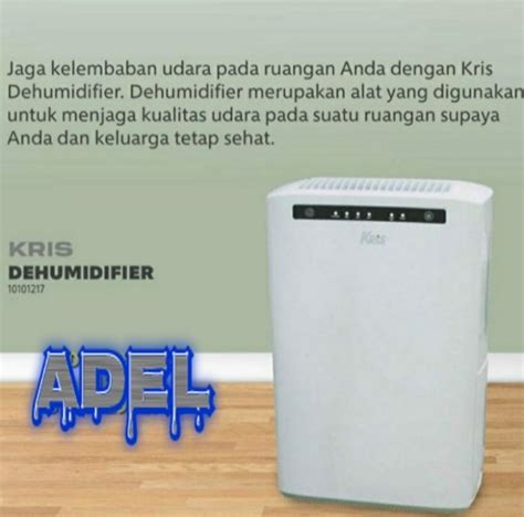 Jual Dehumidifier Kris 16L Pelembab Udara Alat Pengatur Kelembabpan