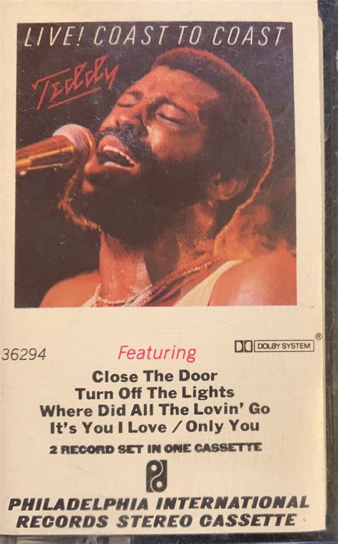 Teddy Pendergrass – Teddy Live! Coast To Coast (1979, Cassette) - Discogs