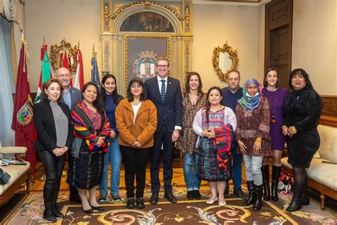 El Ayuntamiento Recibe A Mujeres Activistas De Colombia Guatemala