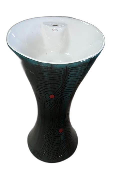 Black Ceramic Wash Basin Pedestal At Rs In Thangadh Id