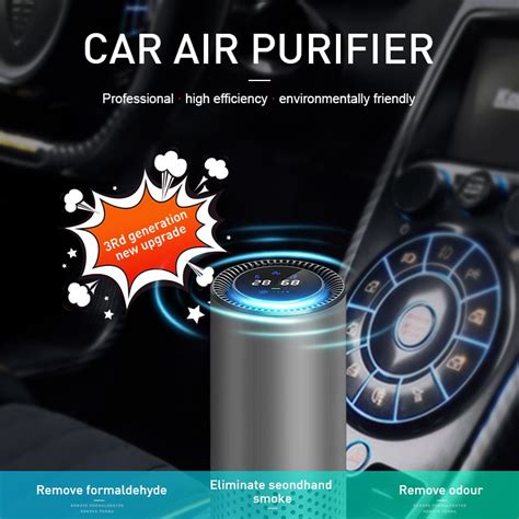 New Hot Best Selling Air Purifier with HEPA Filter Fresh Air Anion Car ...