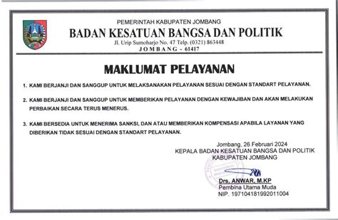 Dokumen Lainnya Bakesbangpol Jombang