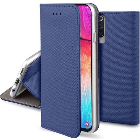 Etui SAMSUNG GALAXY A21S portfel z klapką Flip Magnet granatowe Nemo