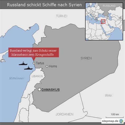 Stepmap Russland Schickt Schiffe Nach Syrien Landkarte F R Syrien