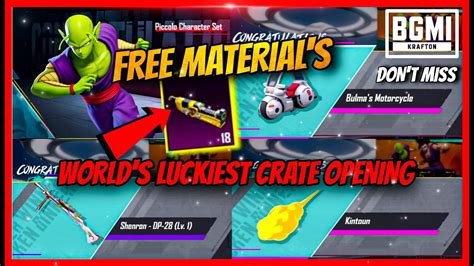 FREE MATERIALS WORLDS LUCKIEST CRATE OPENING FREE DP 28 MYTHIC SET