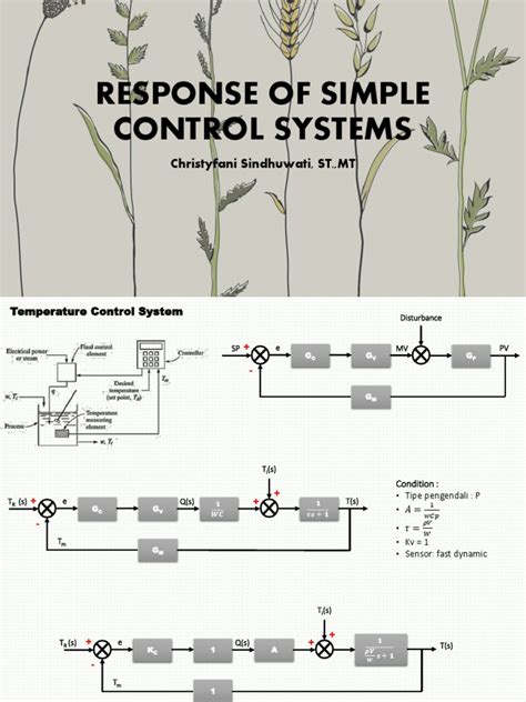 Response Of Simple Control System Part 1 Pdf Control System